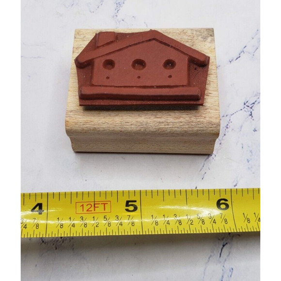 Stampin' Up! Bold Block House Wood Mounted Rubber Stamp - Picture 6 of 7